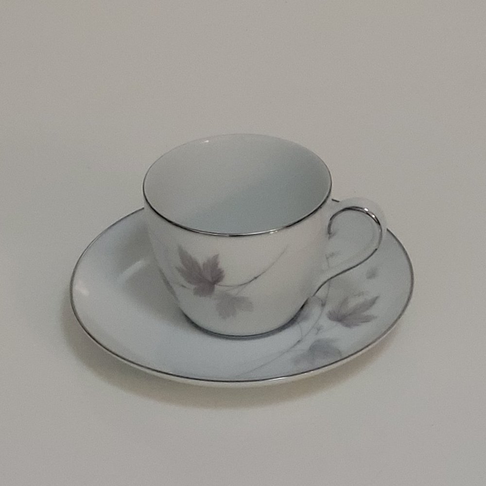 Noritake Harwood 6312 Flat Demitasse Cup & Saucer Set Japanese Vintage
